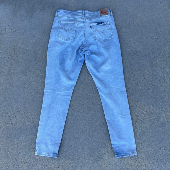 Levi's 721 High Rise Skinny Jeans Women 33 Light Wash Blue Denim - Picture 7 of 8